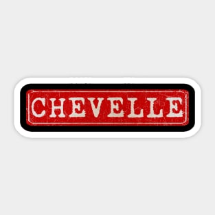 vintage retro plate Chevelle Sticker